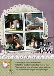 DIY wedding invitation card