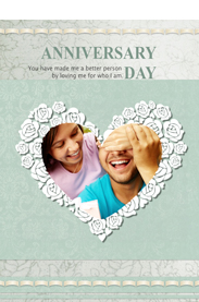 elegant anniversary card for forever love