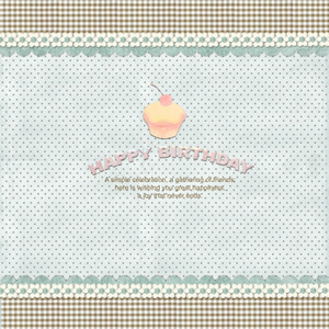 simple birthday scrapbook sample