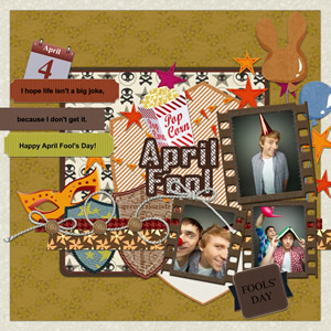 April Fool's Day scrapbook album